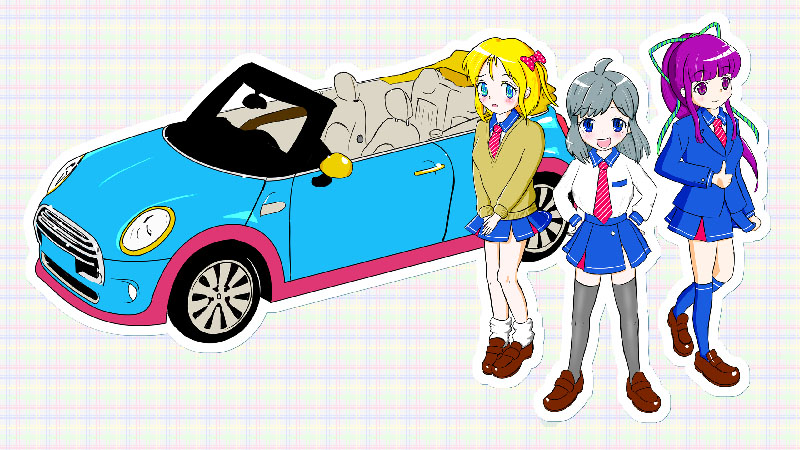 【壁画】MINIとボルボとVWとマツダ